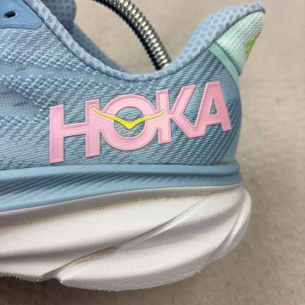 Hoka One One Clifton 9 Shoes Womens Size 11 Blue Running Sneakers Cushioned